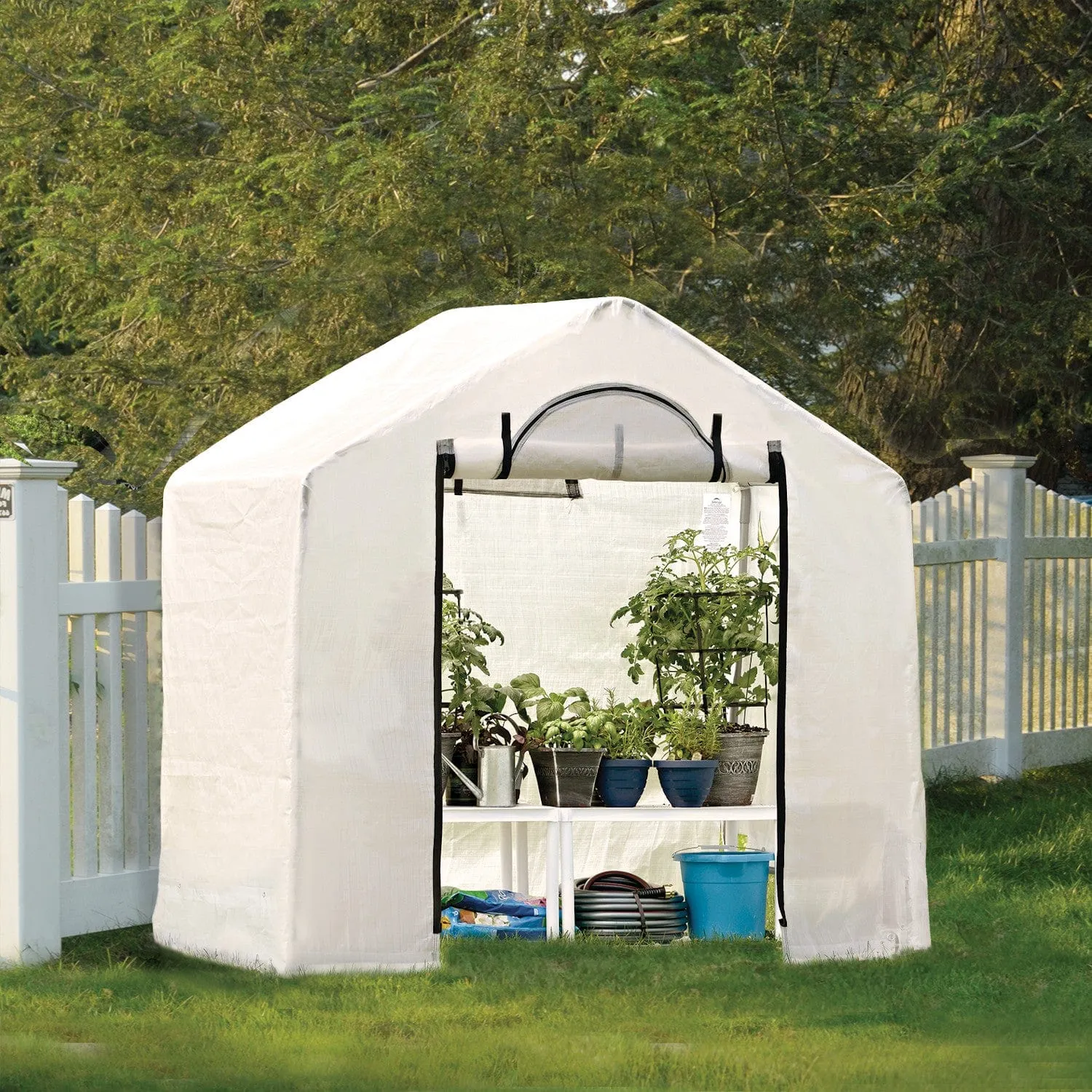 ShelterLogic | GrowIT Backyard Small Translucent Walk-in Grow Tent - 6' x 4' x 6'