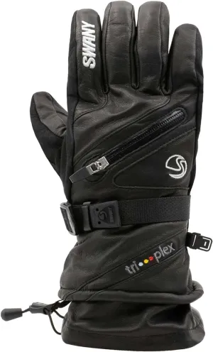 Swany Men's Extra Large X-Cell 2.1 Sports Moisture-Wicking Quick-Drying Warm Durable Flexible Leather Winter Gloves