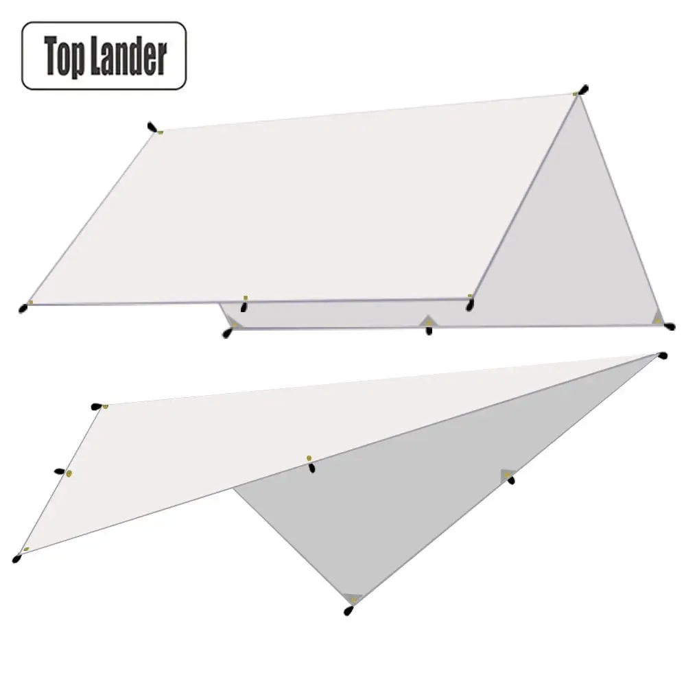 Top Lander Beach Oasis: 4x3m Waterproof Tarp Tent with Ultralight Design