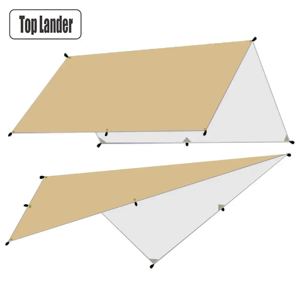 Top Lander Beach Oasis: 4x3m Waterproof Tarp Tent with Ultralight Design