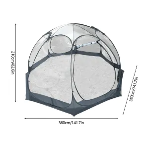 Transparent Camping Tent 4-8 Person Star Dome Tent Portable Spherical Tents 360 Degree Panoramic Window Outdoor Sun Room Tents