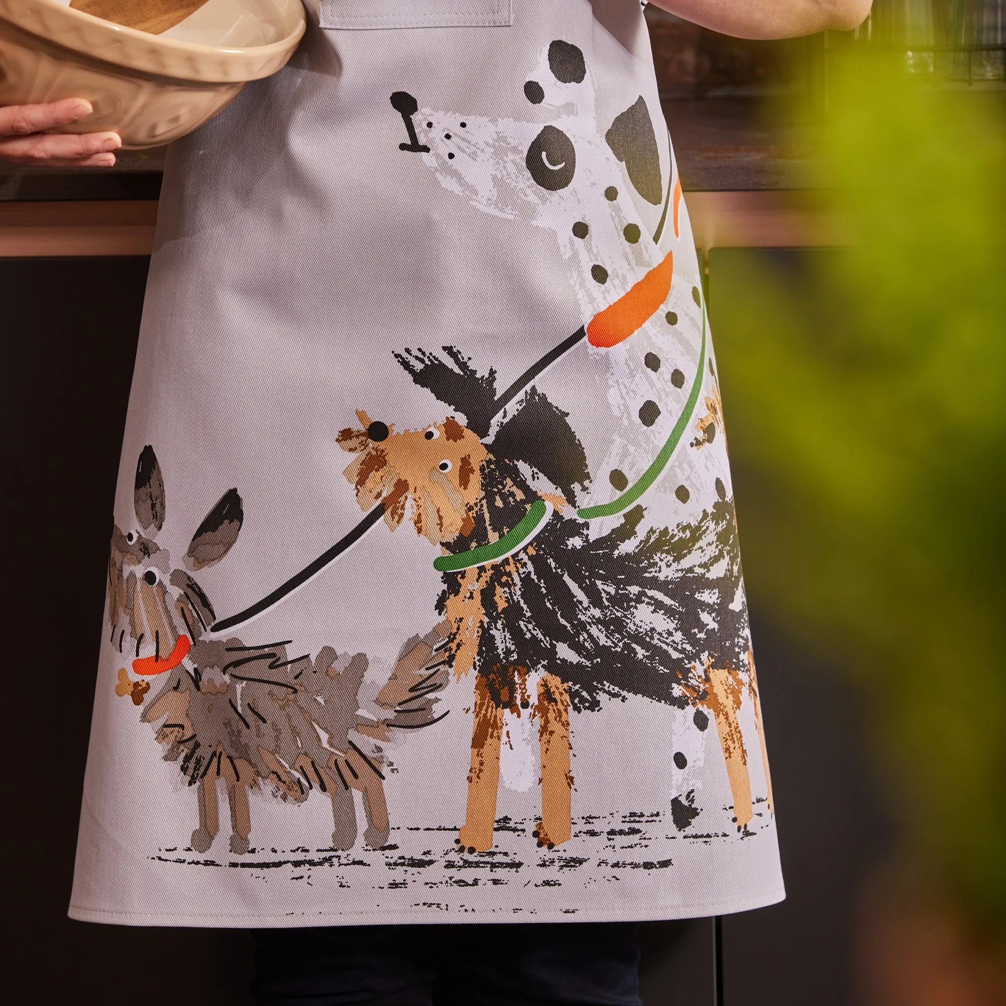 Ulster Weavers Dog Days Apron - Cotton One Size in Grey