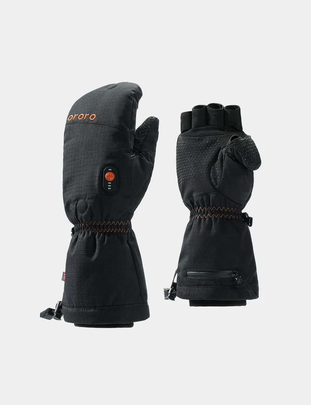 Unisex Heated Flip Top Mittens - New