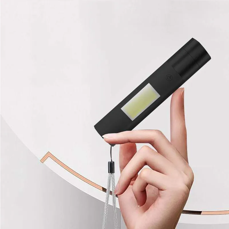 Usb Charging Long Life Battery Flashlight With Power Bank