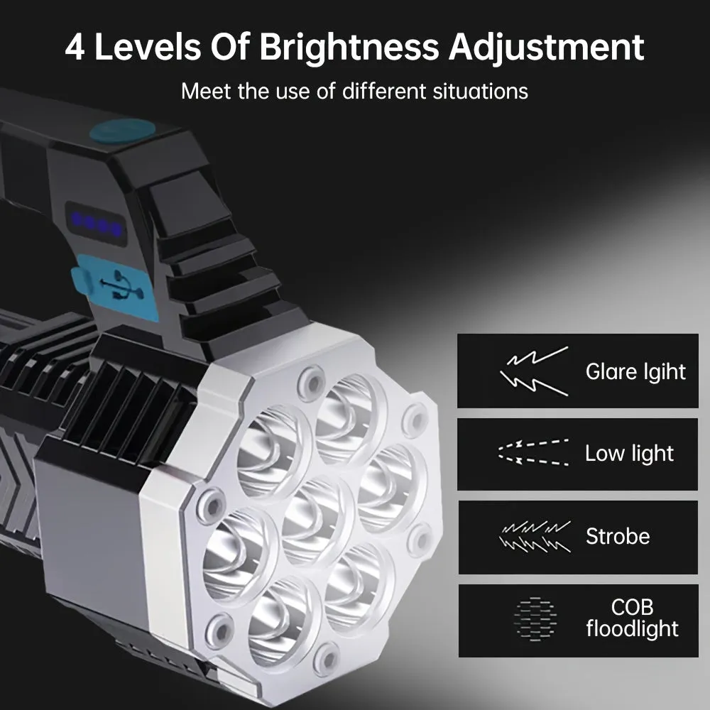 USB Rechargeable High Power Flashlight with COB Lantern