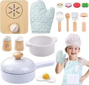 Wooden Cooking Toy Set - Pretend Play Toy