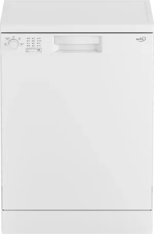 Zenith ZDW600W Full Size Dishwasher White 13 Place Settings